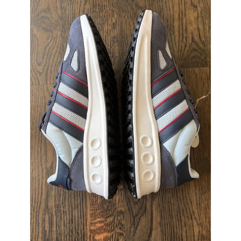 Adidas Run 84 Mens Size 8 Women's 7 Sneakers Grey Navy Red JR8712